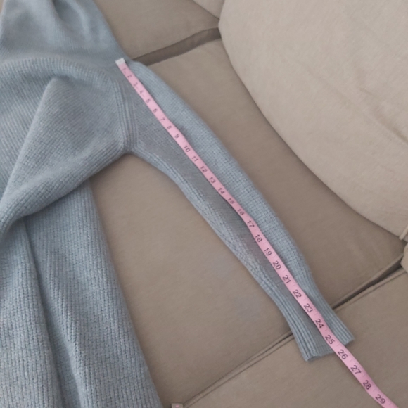 Aritzia Wilfred Free gray merino wool turtleneck knit sweater dress long line - Picture 14 of 14